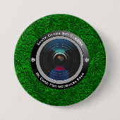 Santa Claus Spy Camera Ronde Button 7,6 Cm (Voorkant)