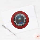Santa Claus Spy Camera Ronde Sticker (Envelop)