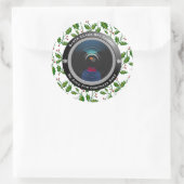 Santa Claus Spy Camera Ronde Sticker (Tas)