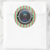 Santa Claus Spy Camera Ronde Sticker (Tas)