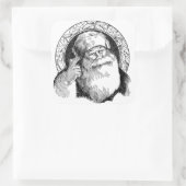 Santa Claus SQUARE STICKER (Tas)