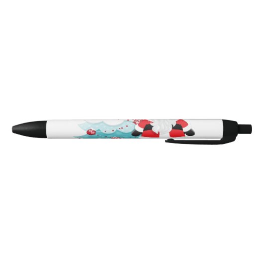 Santa Claus Square Zwarte Inkt Pen (Bodem)