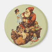 Santa Claus St. Nickn Art Print Magneet (Voorkant)