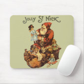  Santa Claus St. Nickn Art Print Muismat (Met muis)