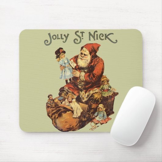  Santa Claus St. Nickn Art Print Muismat (Met muis)