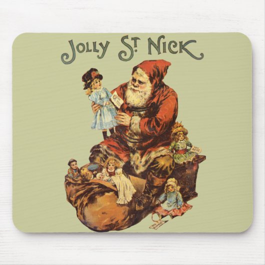  Santa Claus St. Nickn Art Print Muismat (Voorkant)