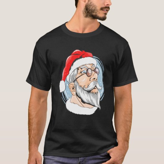Santa Claus staat voor kerstkostuums voor beroemdh T-shirt (Voorkant)