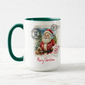 Santa Claus Stamp Combo Mok, 15 oz Mok (Links)