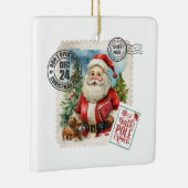  Santa Claus Stamp Keramisch Ornament (Rechts)