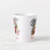 Santa Claus Stamp Latte Mok (Voorkant)