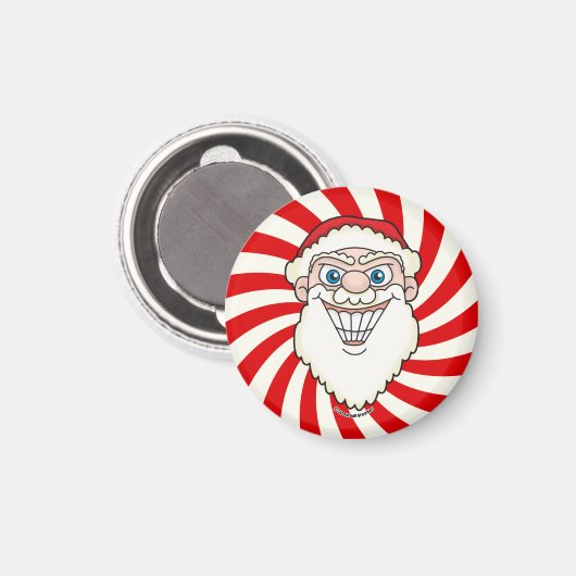 Santa Claus Starburst Screwball Graphics Magneet (Voorkant / Achterkant)