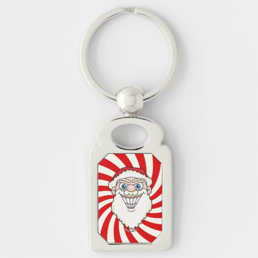 Santa Claus Starburst Screwball Graphics Sleutelhanger (Voorkant)