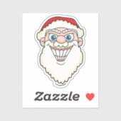 Santa Claus Starburst Screwball Graphics Sticker (Vel)