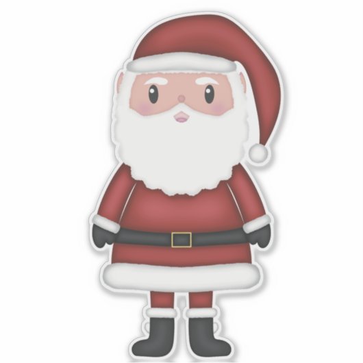 Santa Claus Sticker (Voorkant)
