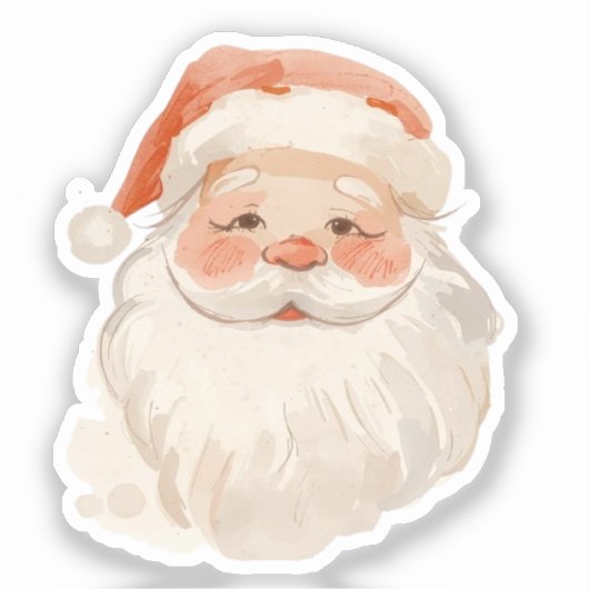 Santa Claus Sticker  (Voorkant)
