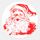 Santa Claus Sticker Envelope-zegels (Voorkant)