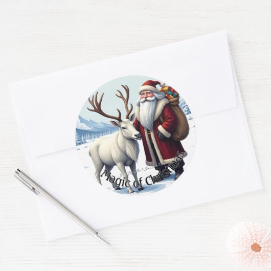Santa Claus Stickers (Envelop)