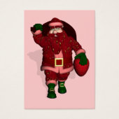 Santa Claus Strawberries Farmer Visitekaartjes (Voorkant)