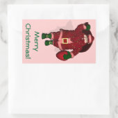 Santa Claus Strawberry Farmer Rechthoekige Sticker (Tas)