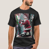 Santa Claus Street Graffiti Style T-shirt (Voorkant)