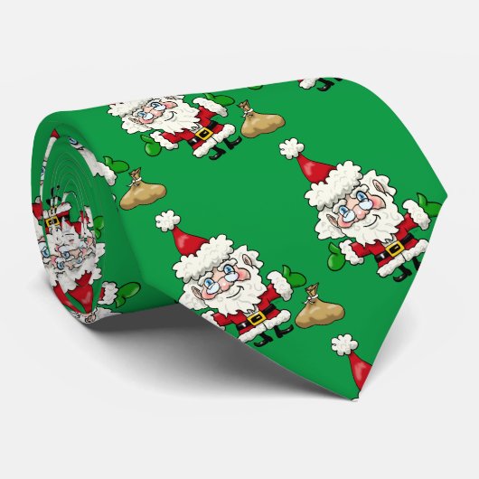 Santa Claus Stropdas (Opgerold)