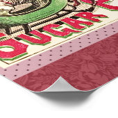 Santa Claus Sugar Plum Kerstmis Poster (Hoek)