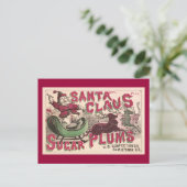 Santa Claus Sugar Plums - Vintage Kerstmis Feestdagenkaart (Staand voorkant)