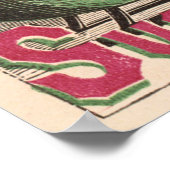 Santa Claus Sugar Plums - Vintage Kerstmis Poster (Hoek)