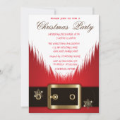 Santa Claus Suit Christmas Corporated Party Kaart (Voorkant)