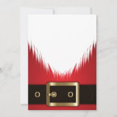 Santa Claus Suit Christmas Corporated Party Kaart (Achterkant)