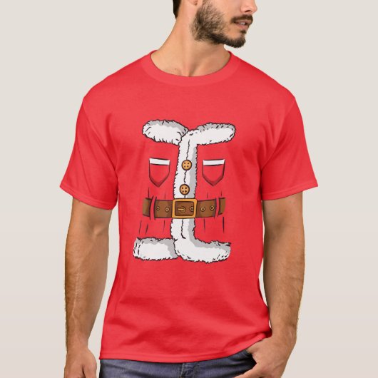 Santa Claus Suit Costume T-shirt (Voorkant)