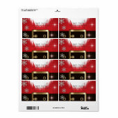 Santa Claus Suit Etiket (Full Sheet)