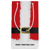 Santa Claus Suit Jacket Vrolijk Kerstfeest Klein Cadeauzakje (Voorkant)