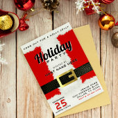 Santa Claus Suit Rood & Wit Kerstfeest Kaart