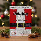 Santa Claus Suit Rood & Wit Kerstfeest Kaart