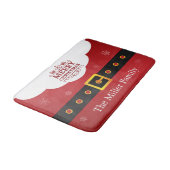 Santa Claus Suit Snowflake Decor Merry kerst Badmat (Gekanteld)