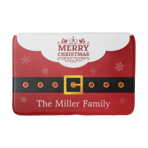 Santa Claus Suit Snowflake Decor Merry kerst Badmat