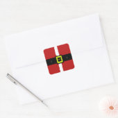 Santa Claus Suit Vierkante Sticker (Envelop)