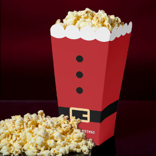 Santa Claus Suit Vrolijke Kerstpopcorn Bedankdoosjes