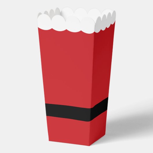 Santa Claus Suit Vrolijke Kerstpopcorn Bedankdoosjes (Achterkant)