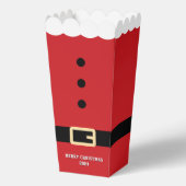 Santa Claus Suit Vrolijke Kerstpopcorn Bedankdoosjes (Voorkant)