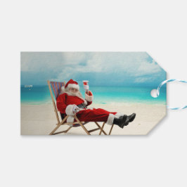 Santa Claus Summer Cadeaulabel