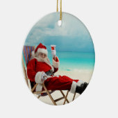 Santa Claus Summer Keramisch Ornament (Rechts)