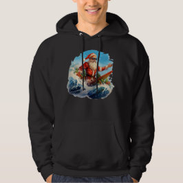 Santa Claus surfen shredding golven Hoodie