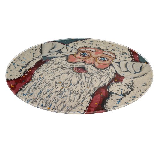 Santa Claus Surprise Snijplank (Hoek)