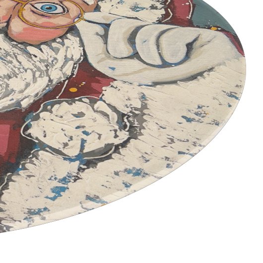 Santa Claus Surprise Snijplank (Hoek)