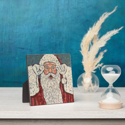 Santa Claus Surprised Fotoplaat (Insitu)