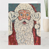 Santa Claus Surprised Kaart (Voorkant)