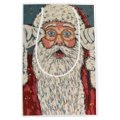 Santa Claus Surprised Medium Cadeauzakje (Voorkant)