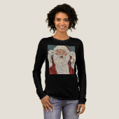 Santa Claus Surprised Tri-Blend Shirt (Voorkant)